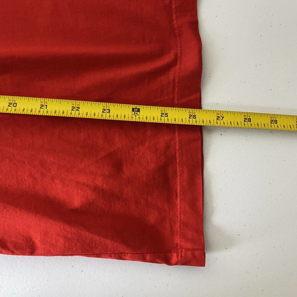 Versace Women’s Red V Neck Long Sleeve Cotton T-Shirt Size 3XL. - Picture 12 of 13